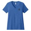 Women's Relaxed Heather CVC V Neck Tee Thumbnail
