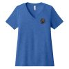 Women's Relaxed Heather CVC V Neck Tee Thumbnail