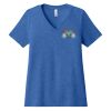Women's Relaxed Heather CVC V Neck Tee Thumbnail