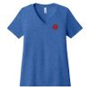 Women's Relaxed Heather CVC V Neck Tee Thumbnail