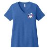 Women's Relaxed Heather CVC V Neck Tee Thumbnail
