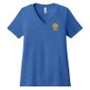 Women's Relaxed Heather CVC V Neck Tee Thumbnail