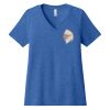 Women's Relaxed Heather CVC V Neck Tee Thumbnail