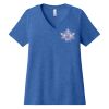 Women's Relaxed Heather CVC V Neck Tee Thumbnail