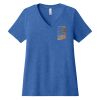 Women's Relaxed Heather CVC V Neck Tee Thumbnail