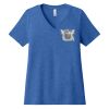 Women's Relaxed Heather CVC V Neck Tee Thumbnail